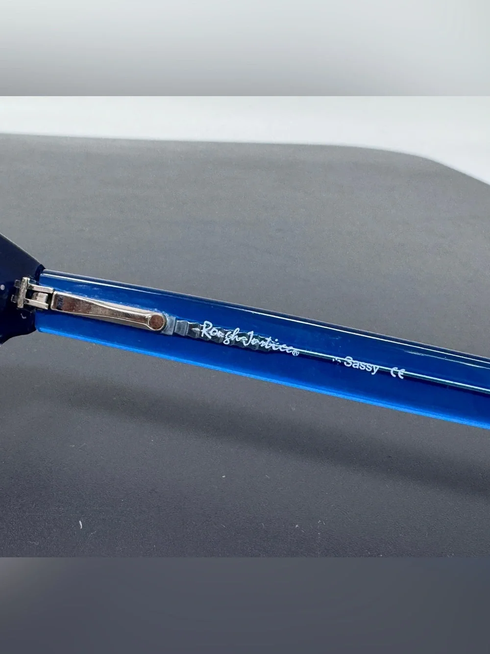 Rough Justice Eyeglasses Frames Miss Sassy 49[]21 140 blue clear